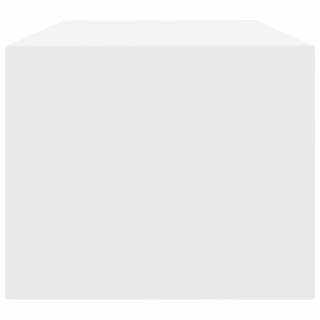 Dulap TV alb 80x31x25,5 cm lemn prelucrat - Img 6