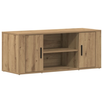 Dulap TV Artisan Stejar 100x35x40 cm Lemn compozit - Img 2