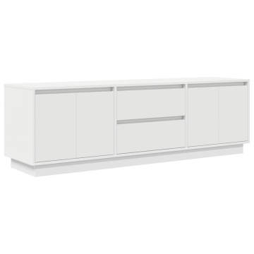 Dulap TV cu lumini LED alb 160,5x41x50 cm - Img 3