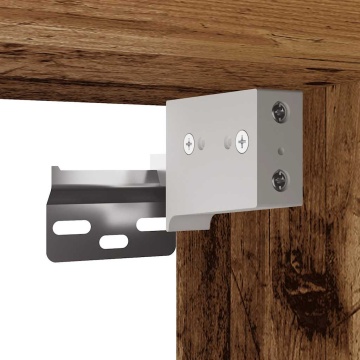 Dulap TV de perete, lemn vechi, 120x30x30 cm, lemn prelucrat - Img 7