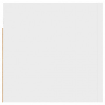 Dulap TV montaj pe perete, alb, 30,5x30x30 cm - Img 6