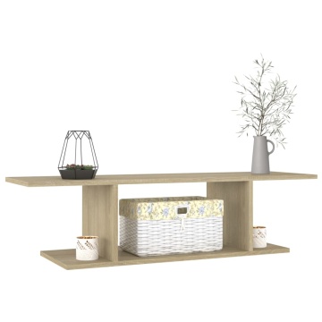 Dulap TV montaj pe perete, stejar sonoma, 103x30x26,5 cm - Img 3