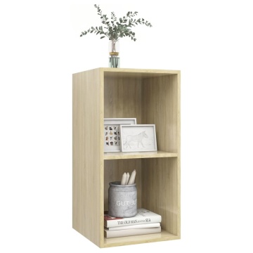 Dulap TV montat pe perete, stejar Sonoma, 37x37x72 cm, PAL - Img 3