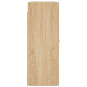 Dulap TV montat pe perete, stejar sonoma, 69,5x34x90 cm - Img 7