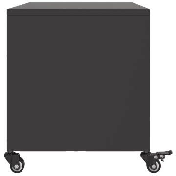 Dulap TV, negru, 68x39x43,5 cm, oțel laminat la rece - Img 6