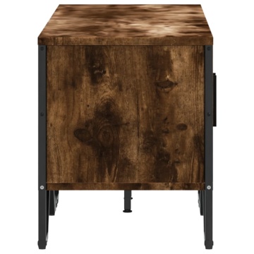 Dulap TV, stejar fumuriu, 122x34x41 cm, lemn prelucrat - Img 8