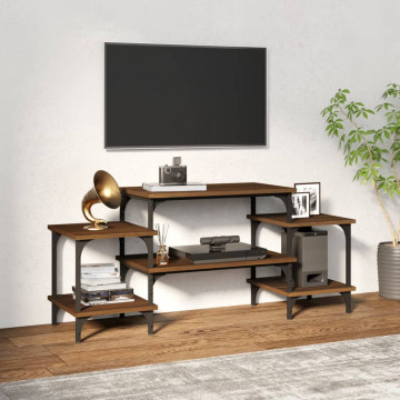 Dulap TV, stejar maro, 117x35x52 cm, lemn prelucrat - Img 1