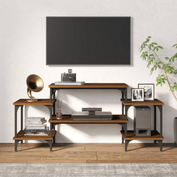 Dulap TV, stejar maro, 117x35x52 cm, lemn prelucrat - Img 3