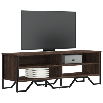 Dulap TV, stejar maro, 122x34x41 cm, lemn prelucrat - Img 1