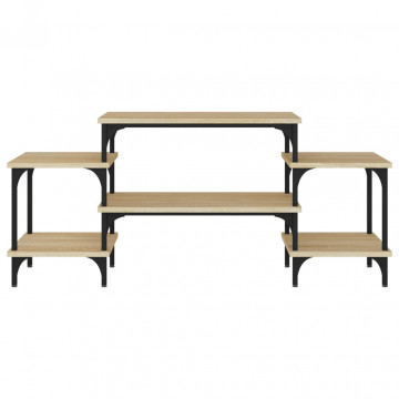 Dulap TV, stejar sonoma, 117x35x52 cm, lemn prelucrat - Img 8