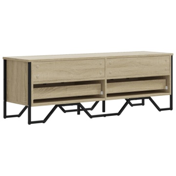 Dulap TV, stejar sonoma, 122x34x41 cm, lemn prelucrat - Img 5