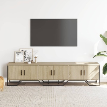 Dulap TV, stejar sonoma, 180x34x41 cm, lemn prelucrat - Img 3
