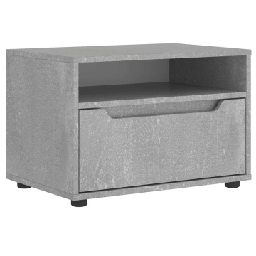 Dulap TV VISNES Beton Gri 60x40x38 cm Lemn prelucrat - Img 2