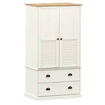 Dulap VIGO, alb, 90x55x170 cm, lemn masiv de pin - Img 2
