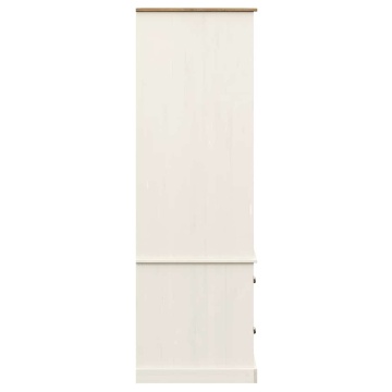 Dulap VIGO, alb, 90x55x170 cm, lemn masiv de pin - Img 5