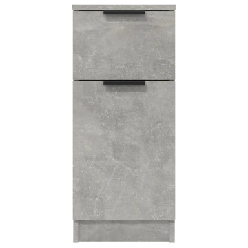 Dulapuri, 2 buc., gri beton, 30x30x70 cm, lemn compozit - Img 6