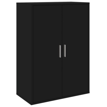 Dulapuri, 2 buc., negru, 60x31x84 cm, lemn prelucrat - Img 4
