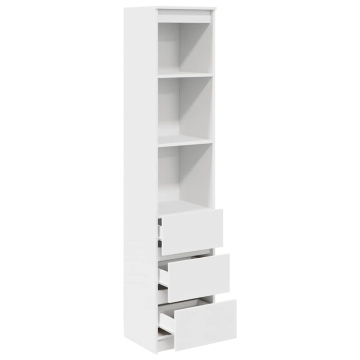 Dulapuri alb 37,5x35x180 cm lemn prelucrat - Img 8
