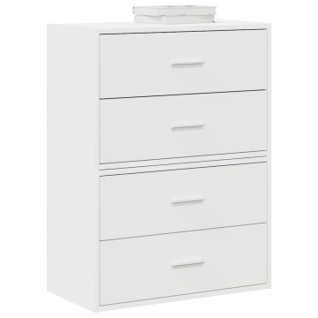 Dulapuri cu 2 sertare 2 buc Alb 60x31x40 cm Lemn prelucrat - Img 1