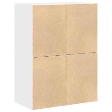 Dulapuri cu 2 sertare 2 buc Alb 60x31x40 cm Lemn prelucrat - Img 6