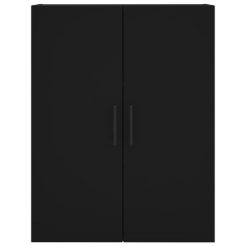 Dulapuri cu montaj pe perete, 2 buc, negru, 69,5x34x90 cm - Img 5