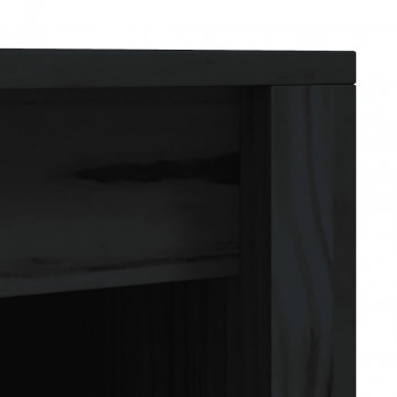 Dulapuri de bucătărie de exterior, 2buc., negru, lemn masiv pin - Img 5