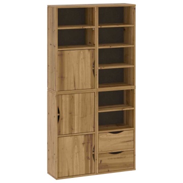 Dulapuri laterale 4 buc ODDA 40x24x79 cm lemn masiv de pin - Img 2