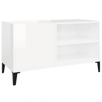 Dulapuri pentru discuri alb lucios 84,5x38x48 cm lemn prelucrat - Img 2