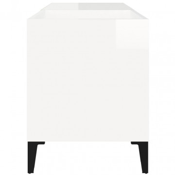 Dulapuri pentru discuri alb lucios 84,5x38x48 cm lemn prelucrat - Img 5