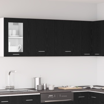 Dulapuri Suspendate - 2 Pachete - Stejar Negru, 100x31x60 cm - Fabricate din Lemn Prelucrat - Img 1