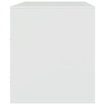 Dulapuri TV 2 buc., alb, 67x39x44 cm Otel - Img 7