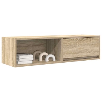 Dulapuri TV 2 buc Stejar Sonoma 100x31x25,5 cm Lemn prelucrat - Img 4