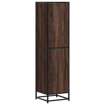 Dulapuru stejar maro 35,5x35x139 cm lemn și metal prelucrat - Img 6