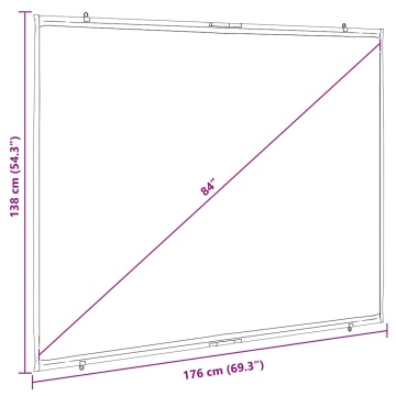 Ecran de proiecție suspendat pe perete 84 inch 4:3 - Img 6