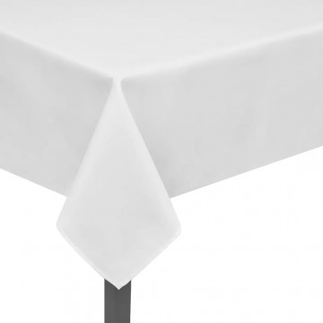 Fețe de masă, 190 x 130 cm, alb, 5 buc. - Img 2