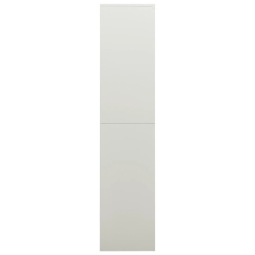 Fișet, gri deschis, 90x40x180 cm, oțel - Img 3