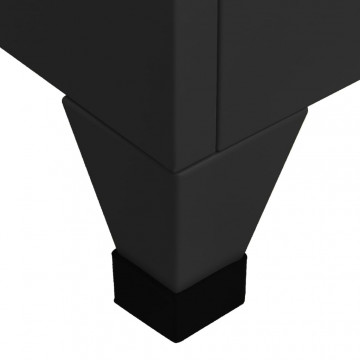 Fișet, negru, 38x40x180 cm, oțel - Img 4