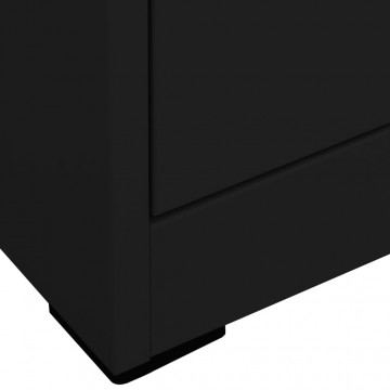Fișet, negru, 46x62x102,5 cm, oțel - Img 8