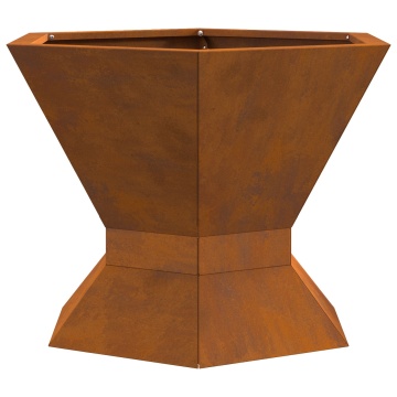 Focar Hexagonal 50x50x40 cm Oțel rezistent la intemperii - Img 2