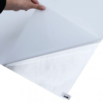Folie fereastră, statică/mată, alb transparentă, 90x1000cm, PVC - Img 5