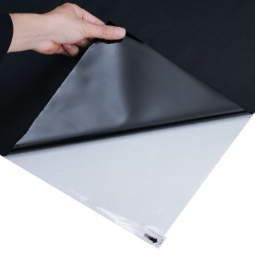 Folie pentru fereastră statică, negru mat, 90x1000 cm, PVC - Img 7