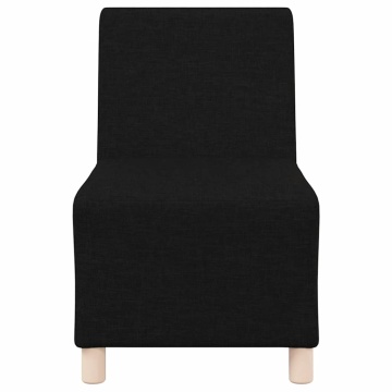 Fotoliu canapea, negru, 55 cm, material textil - Img 4