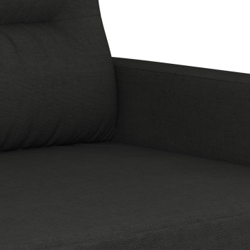 Fotoliu canapea, negru, 60 cm, material textil - Img 5