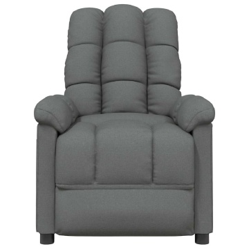 Fotoliu de masaj, gri închis, material textil - Img 3