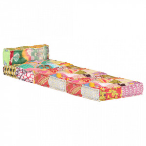 Fotoliu puf modular, model petice, material textil - Img 3