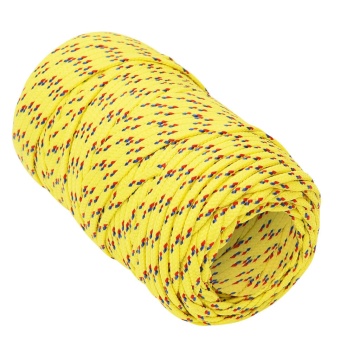 Frânghie de barcă, galben, 2 mm, 25 m, polipropilenă - Img 3