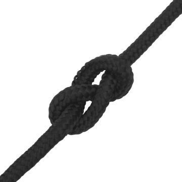 Frânghie de barcă, negru complet, 14 mm, 50 m, polipropilenă - Img 6