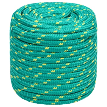 Frânghie de barcă, verde, 18 mm, 50 m, polipropilenă - Img 2