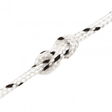 Frânghie împletită pentru barcă, alb, 2 mm x 25 m, poliester - Img 4