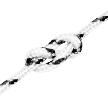 Frânghie împletită pentru barcă, alb, 5 mm x 100 m, poliester - Img 4